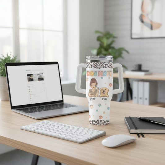 Dog & Cat Personalized Custom 3D Inflated Effect Printed Tumbler - Christmas Gift For Pet Owners, Pet Lovers