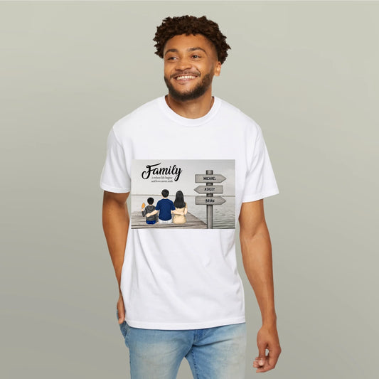 Best Gift for Dad – Custom Family T - Shirt